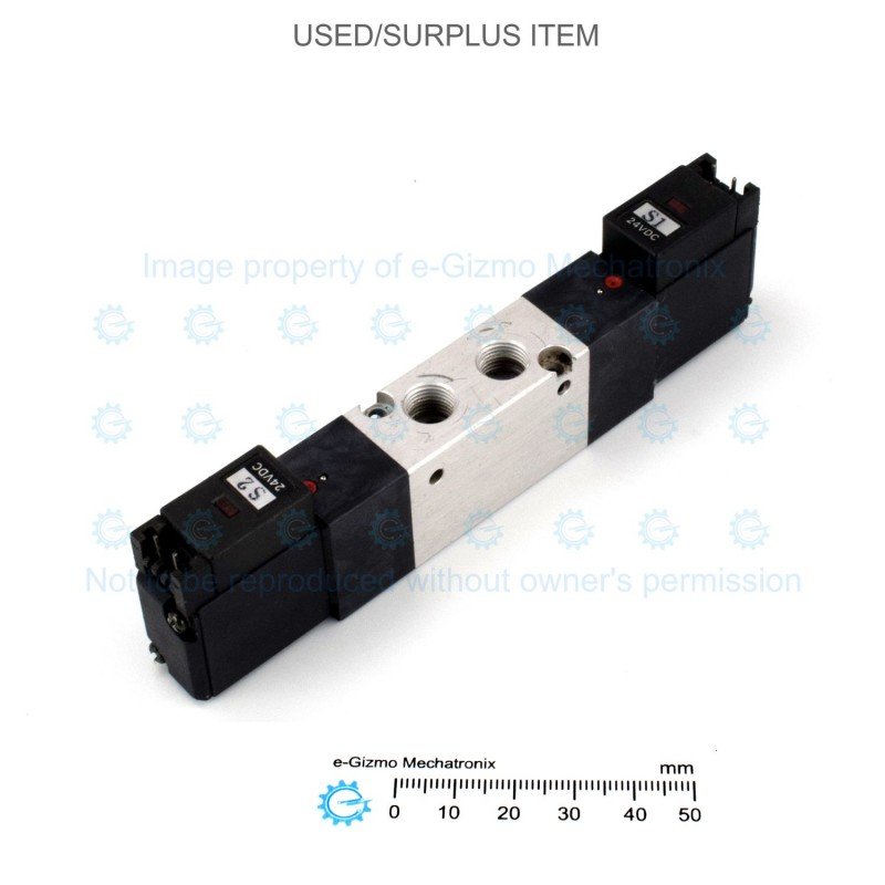 Koganei Solenoid Valve 3 Positions Double Solenoid 24V 183 4E2 13 PLL