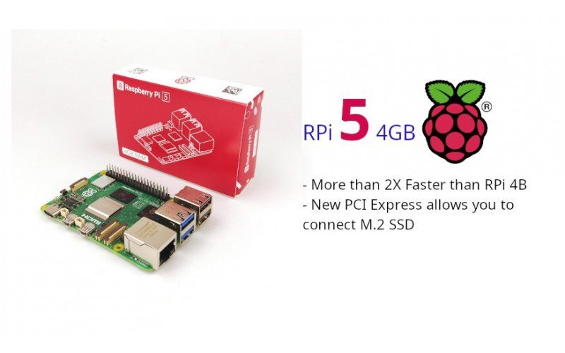 Raspberry Pi 5 with 4GB RAM