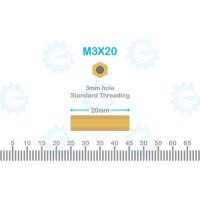 Brass Stud M3X20