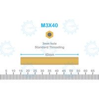 Brass Stud M3X40
