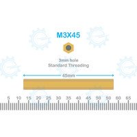 Brass Stud M3X45