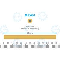 Brass Stud M3X60