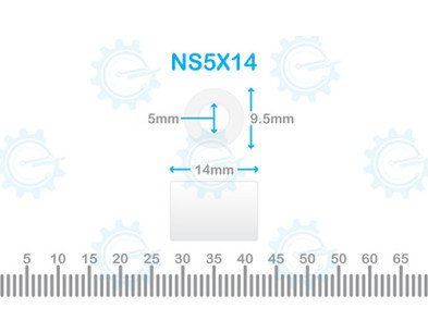Nylon Stand Off 5X14 Without Thread