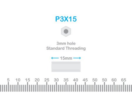 Nylon Standoff 3X15