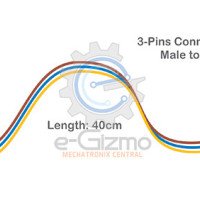 Male to Female 3-Pins Connecting Wire 40cm