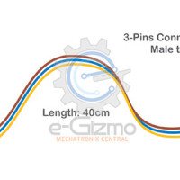 Male to Male 3-Pins Connecting Wire 40cm
