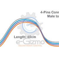 Male to Female 4-Pins Connecting Wire 40cm
