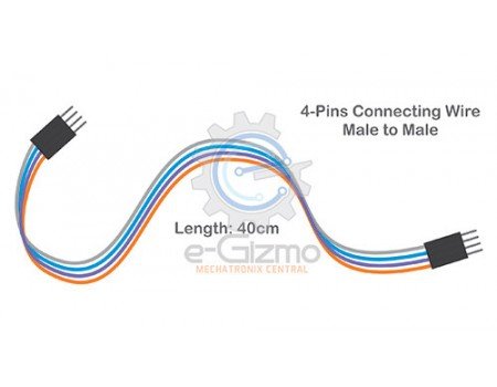 Male to Male 4-Pins Connecting Wire 40cm