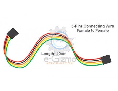 Female to Female 5-Pins Connecting Wire 40cm