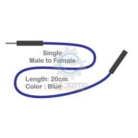 Male to Female Single Connecting Wire 20cm Blue