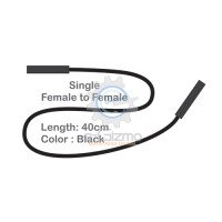 Female to Female Single Connecting Wire 40cm Black