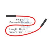 Female to Female Single Connecting Wire 40cm Red