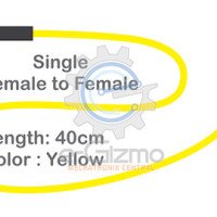 Female to Female Single Connecting Wire 40cm Yellow