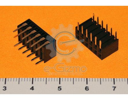 Female Header Side-Entry Type 2x6 2.54mm Pitch