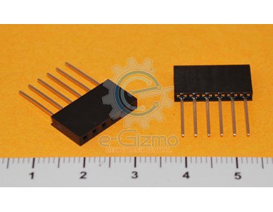 Female Header Long 6-Pins 2.54mm Pitch
