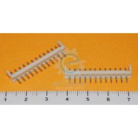 12-Pin Male Wafer White 2mm Pitch