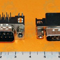 DB9 Male PCB Mount Angled