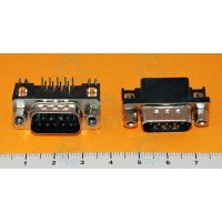 DB9 Male PCB Mount Angled