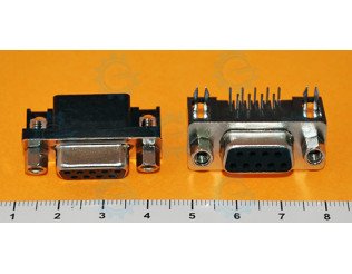 DB9 Female PCB Mount Angled