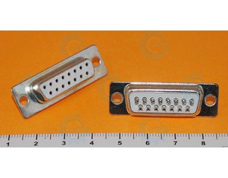 DB15 Connector Female Straight