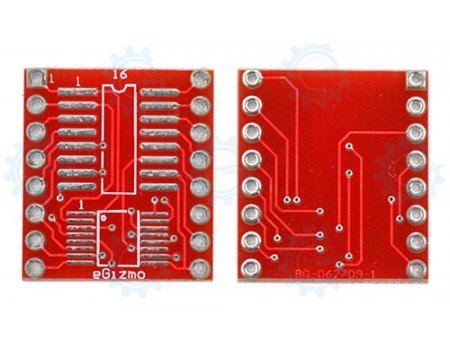 SOIC SSOP to DIP Adapter 16-Pin 600mils