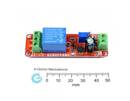 12V Delay Timer Relay with 555 IC