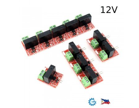 e-Gizmo 1 to 5 Channels Relay Module 12V Optoisolated Input