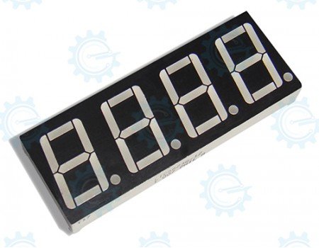 LTC5623-12 7-Segment 4-Digit C.A. Red 50X19mm
