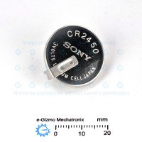 Sony CR2450 3V Lithium Battery PC Solderable Sony CR2450 3V Lithium Battery PC Solderable