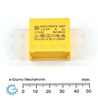 MEX TENTA 2.2uF 275VAC MKP MKP61 Class X2 RFI Suppression