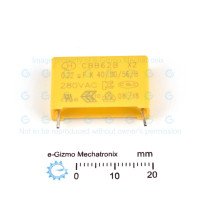 JH 0.22uF 280VAC MKP CBB62B Class X2 RFI Suppression