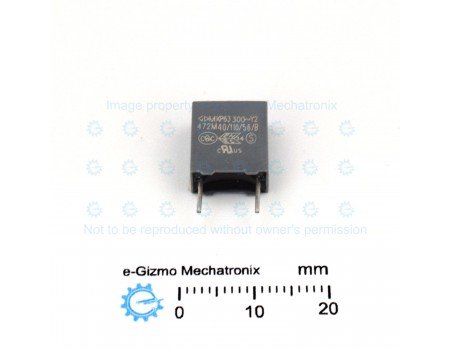 GD 0.0047uF 300VAC MKP MKP63 Class Y2 RFI Suppression