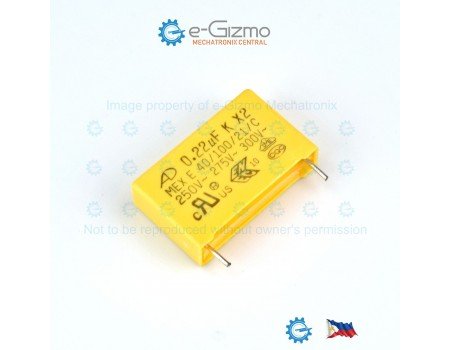 AD 0.22uF 250VAC MKP MEX Class X2 RFI Suppression