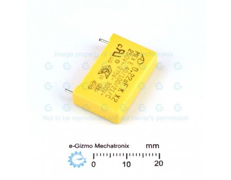 AD 0.22uF 250VAC MKP MEX Class X2 RFI Suppression