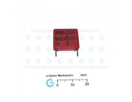 WIMA 220nF 0.22uF 630VDC MKS 4 Series PET Capacitor