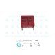WIMA 220nF 0.22uF 630VDC MKS 4 Series PET Capacitor