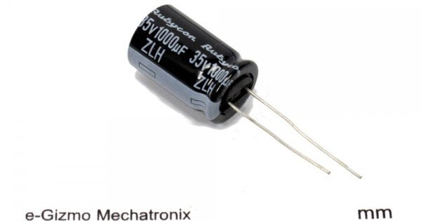 Rubycon ZLH 470uF 35V 10x16mm Radial Electrolytic Capacitor - 10 Pcs, 105°C, 10000h