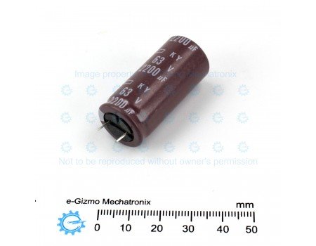 Chemi-con 2200uF 63V KY Series Low ESR Capacitor 105C Short Pins