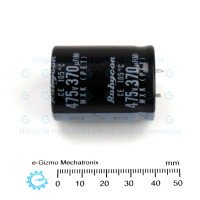 Rubycon 370uF/475V 105C Snap in MXK Series