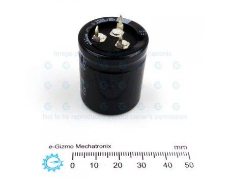 Nichicon 3300uF 80V 105C GU(M) Series Snap-in Terminal Capacitor