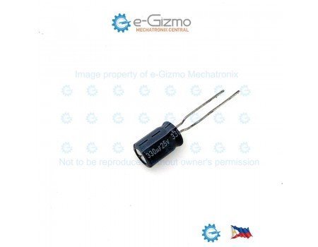 Jamicon 330uF 25V Radial Electrolytic Capacitor SK Series
