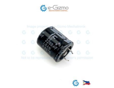 Illinois Capacitor 2200uF 50V Snap Mount Electrolytic LBA Series