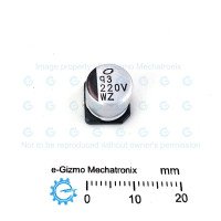 Nichicon 220uF 35V 105C SMD Electrolytic Capacitor UWZ Series Nichicon 220uF 35V 105C SMD Electrolytic Capacitor UWZ Series