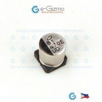 Nichicon 470uF 25V 105C Low ESR SMD Electrolytic Capacitor UUD Series