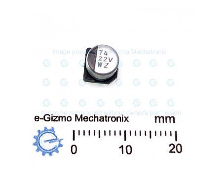 Nichicon 22uF 35V 105C SMD Electrolytic Capacitor UWZ Series