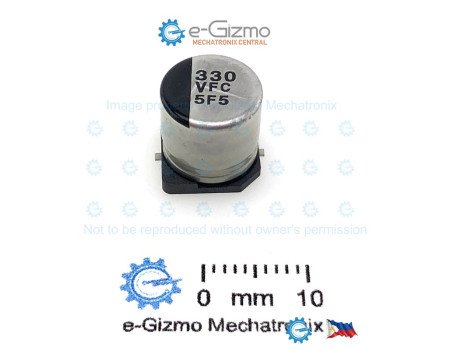 Panasonic 330uF 35V 105C SMD Electrolytic Capacitor Low ESR FC Series