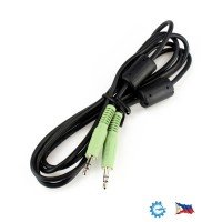 Audio Cable d3.5mm Stereo Plug Termination 1.52 Meters M/M RFI