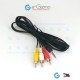 3-way RCA  to Phone Plug AV Cable 1.26M