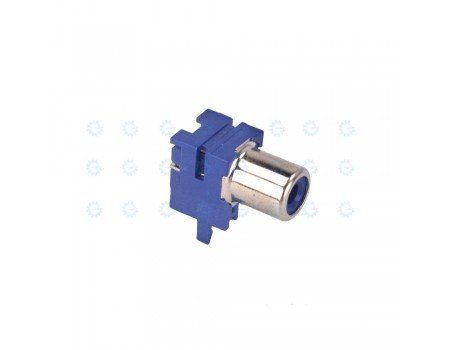 Blue PCB Mount RCA Socket Jack PC Solderable