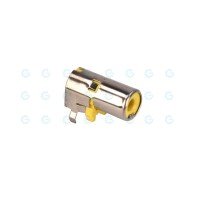 Shielded Yellow PCB Mount RCA Socket Jack PC Solderable